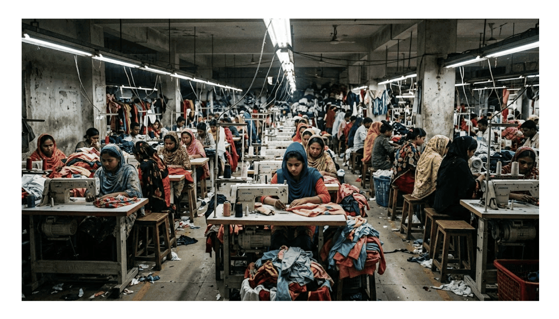 unfair working condition of people working in textile industry